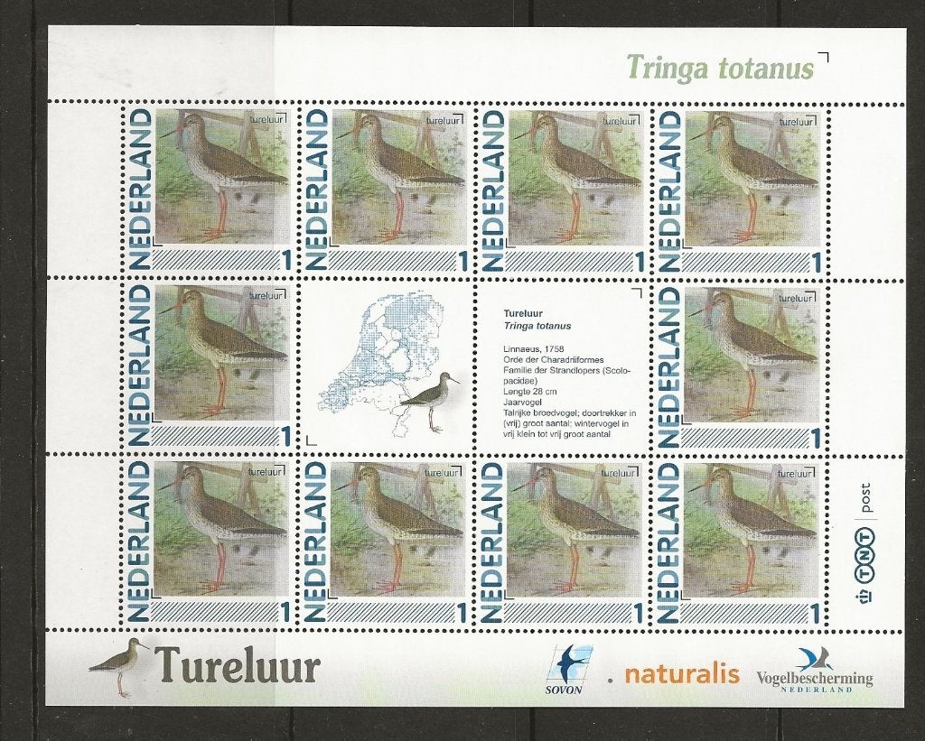 Vel persoonlijke zegels, Vogels Tureluur postfris, Ophalen of Verzenden, Postfris
