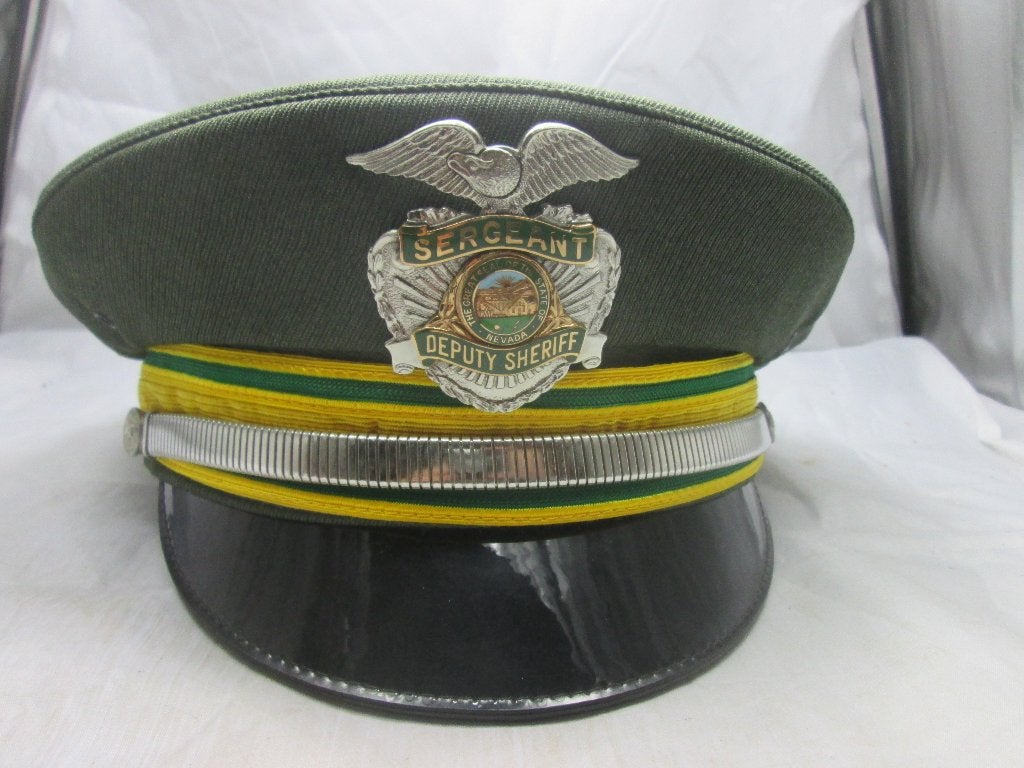 Amerikaanse politiepet NEVADA originele pet met kaartje, Ophalen of Verzenden, Landmacht, Nederland, Helm of Baret