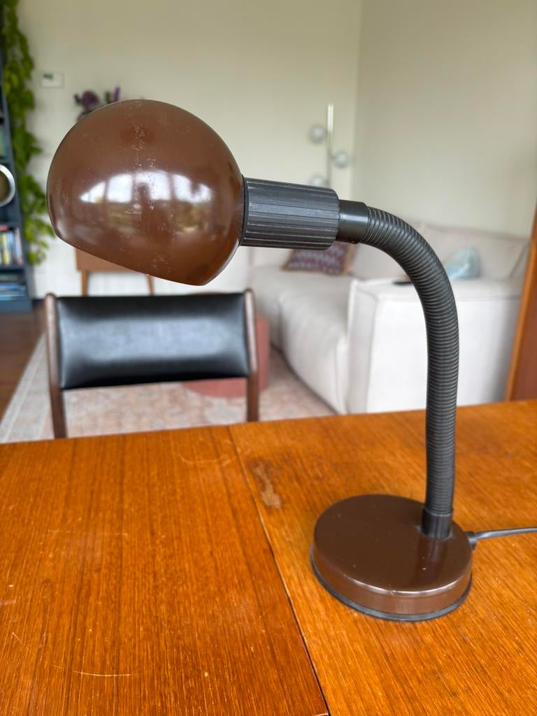 Vintage Space Age bureaulamp, Ophalen, Zo goed als nieuw, Metaal, Minder dan 50 cm