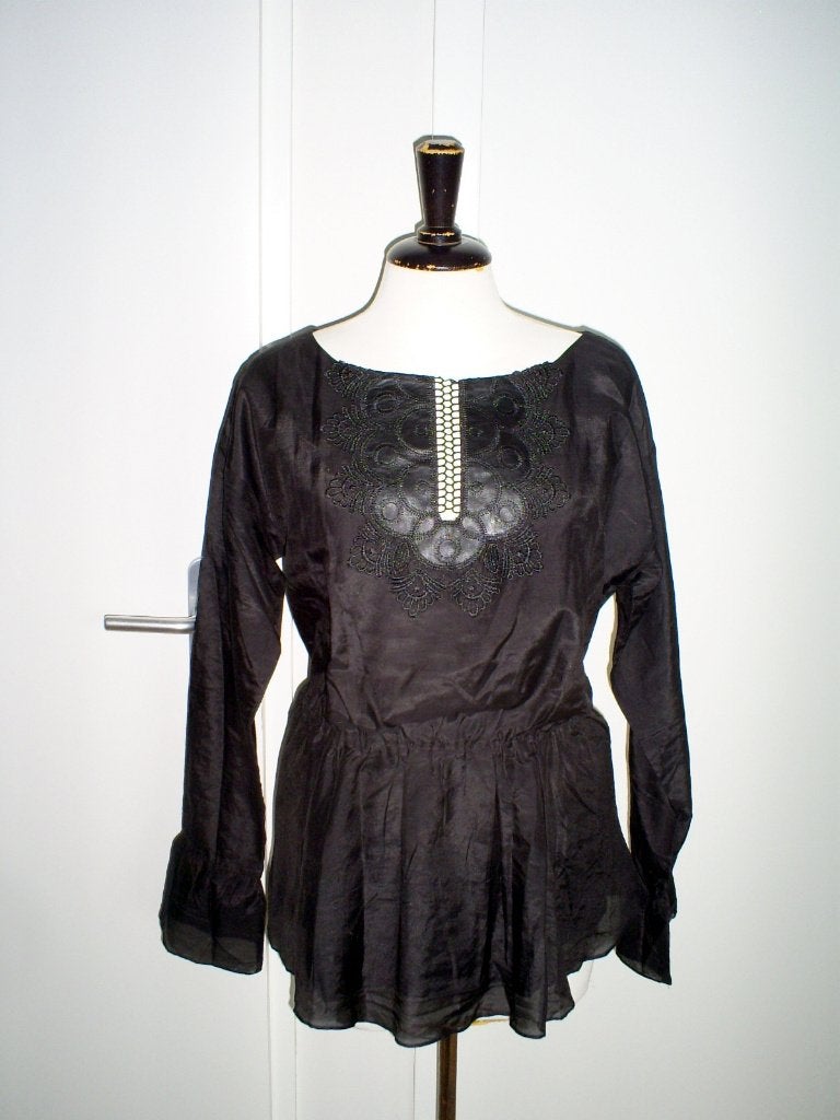 NIEUW __ MARIA TAILOR blouse met zijde mt. M, Maat 38/40 (M), Verzenden, Zwart, Maria Tailor