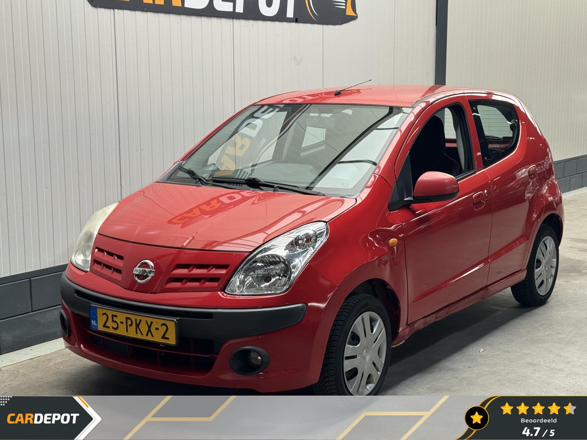 Nissan Pixo 1.0 Visia Zeer Netjes Vol Jaar APK 4 Deurs, Auto's, Nissan, Voorwielaandrijving, Euro 5, Stof, Gebruikt