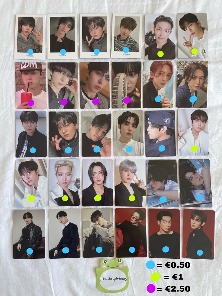 ATEEZ (poca) album photocards, Verzenden, Zo goed als nieuw, Foto of Kaart