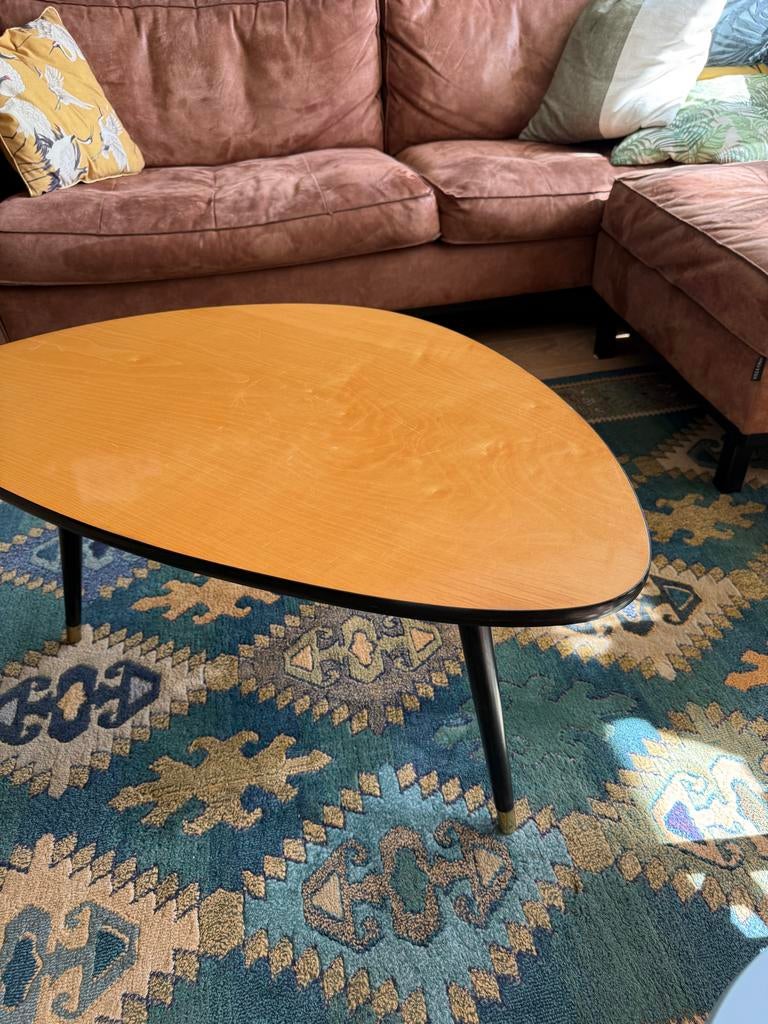Vintage bijzettafel / salontafel, Ophalen, Gebruikt, 50 tot 100 cm, Overige vormen