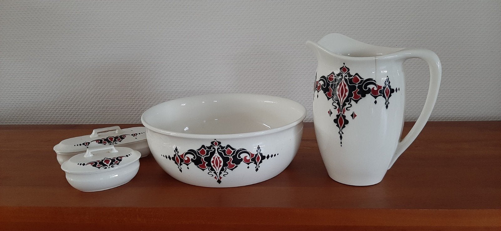Vintage Maastricht Société Céramique Holland lampetset Wasst, Antiek en Kunst, Ophalen of Verzenden