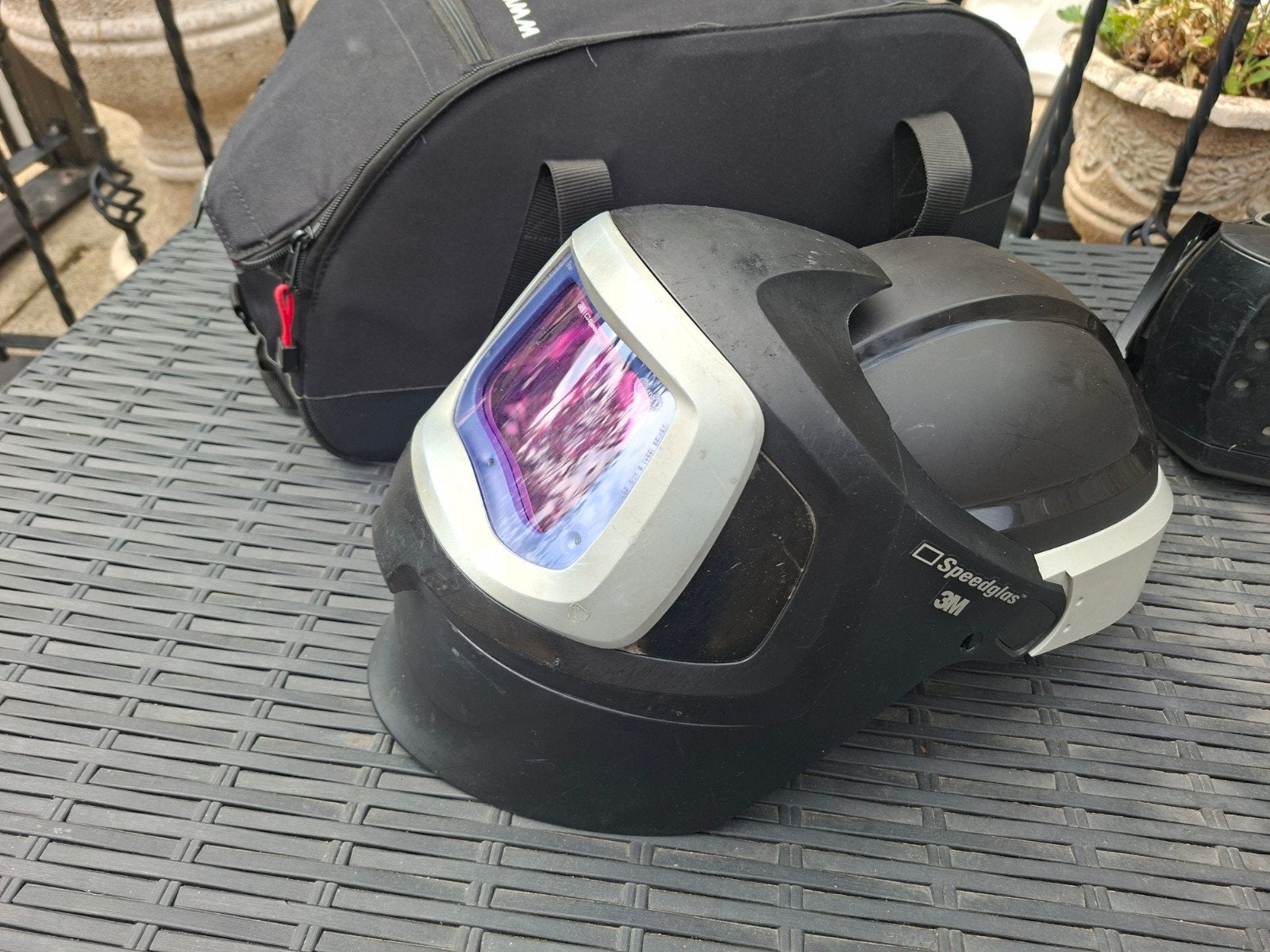 3M Speedglas Lashelm met Adflo  Ademhalingssysteem, Ophalen of Verzenden, Gebruikt, 250 ampère of meer, Overige typen