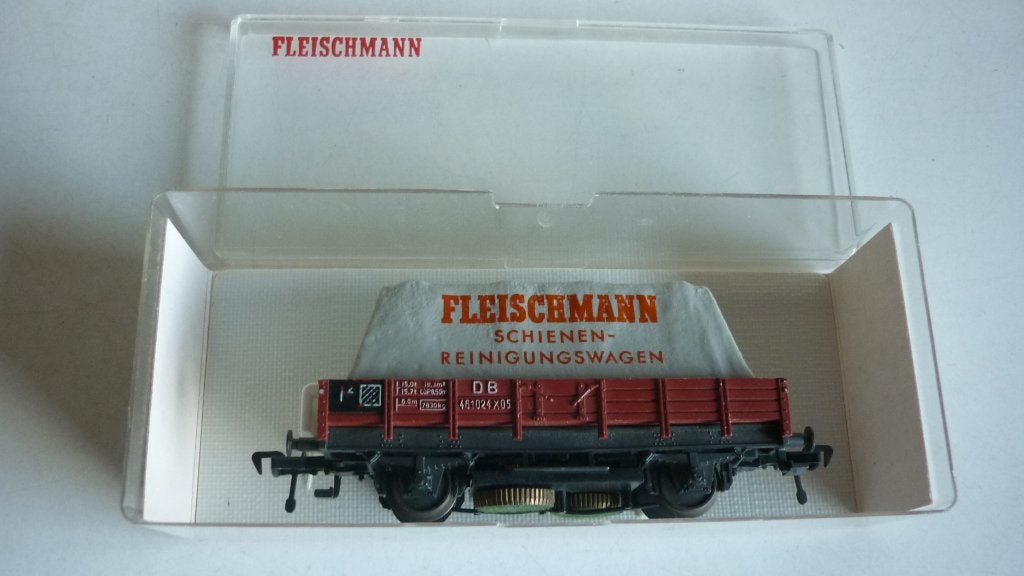 Fleischmann H0 5569 DB railreinigingswagon in ovp, Gebruikt, Gelijkstroom, Fleischmann, Wagon