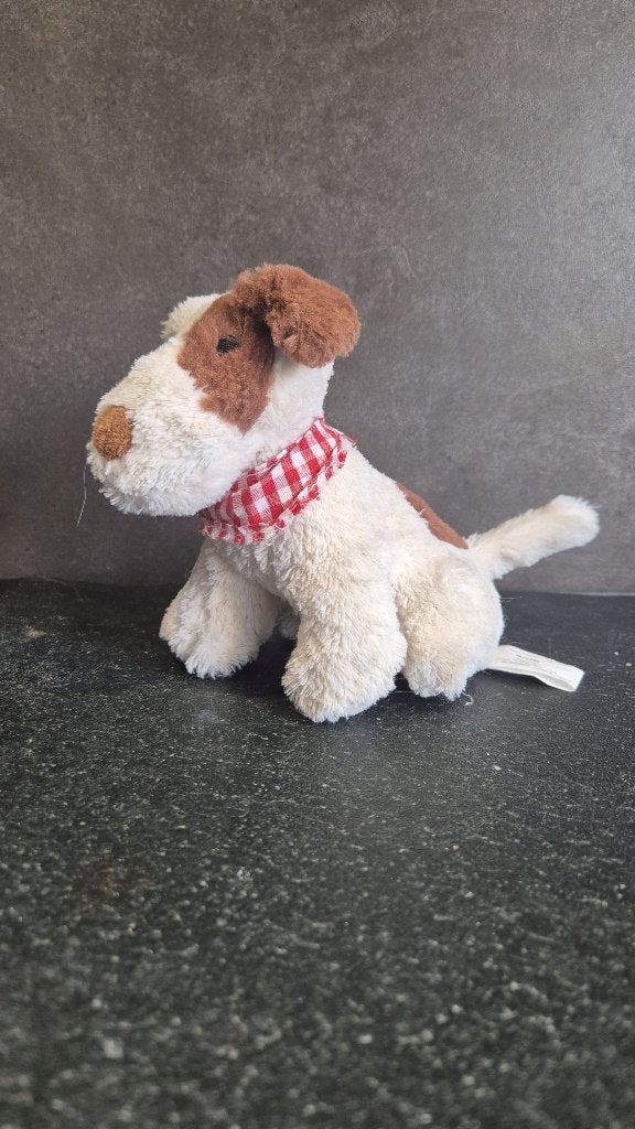 Fox terrier knuffel Hond, 20 cm. 6B15, Tweedehands verkoop, Tweedehands verkoop, Gebruikt, Geen@idee.nl