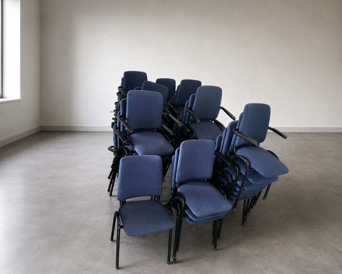 partij stapel stoelen vergader - kantine - kantoor, ., Ophalen of Verzenden, Zo goed als nieuw, .