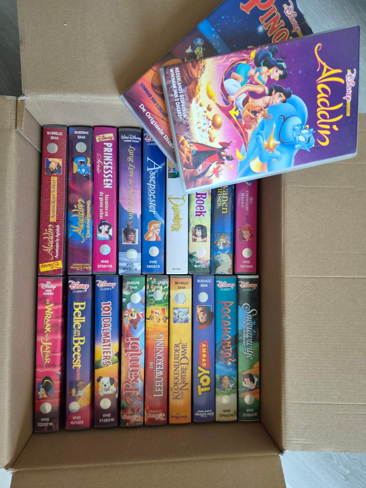 Grote collectie Disney VHS-banden - Klassieke animatie, Ophalen, Gebruikt, Tekenfilm, Alle leeftijden