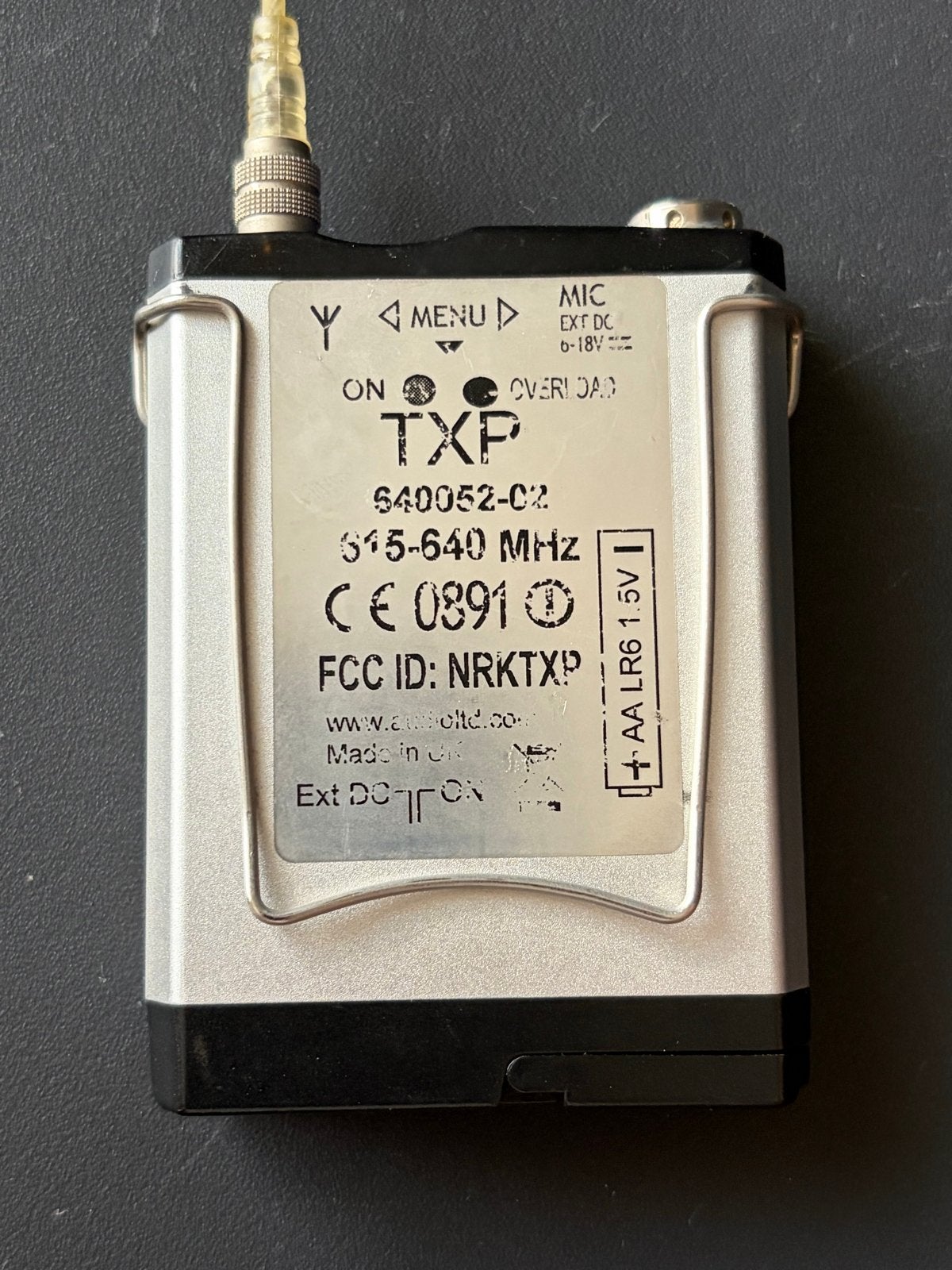 Audio Ltd Envoy En2 Draadloze Microfoon Set (615-640 MHz), Ophalen, Gebruikt
