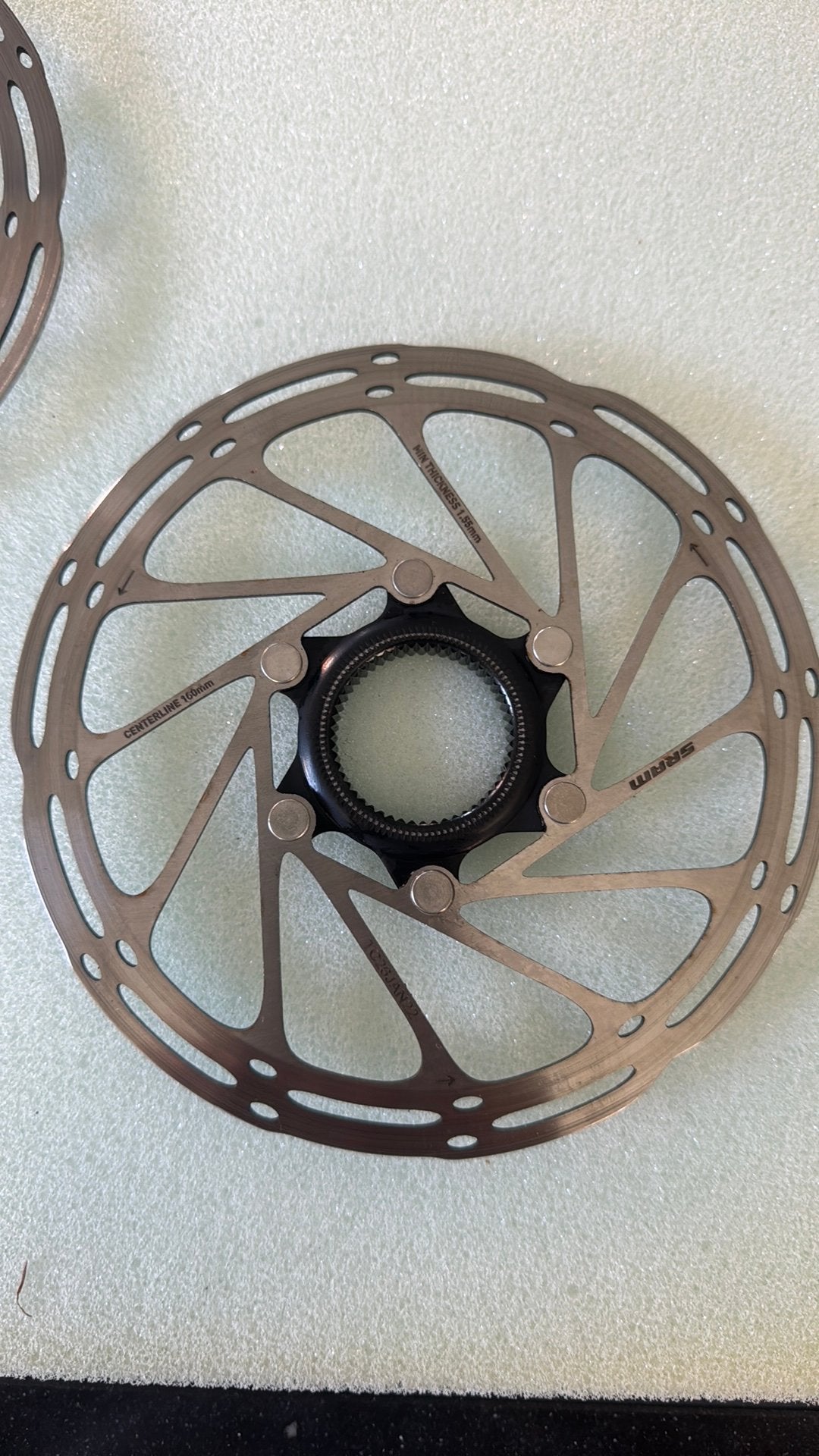 SRAM remschijven 160mm IZGS centerlock versie, Ophalen of Verzenden, Zo goed als nieuw
