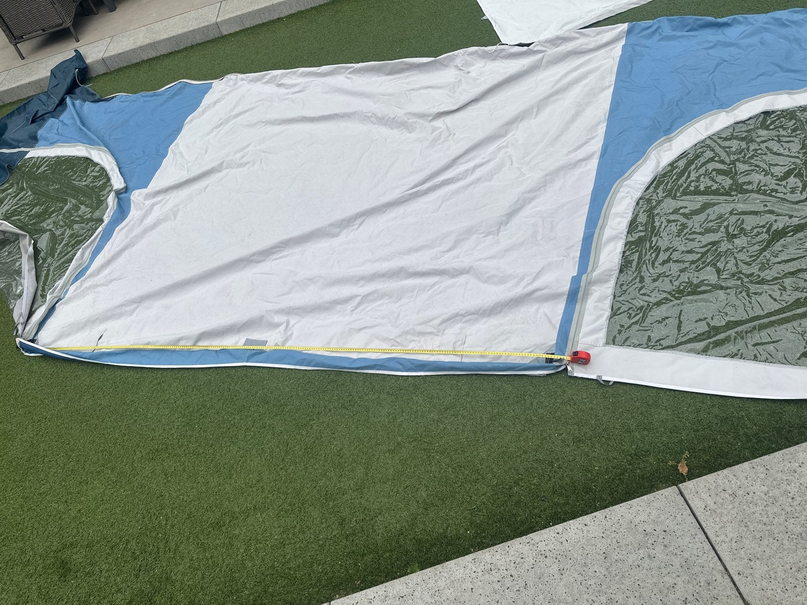 Voortent luifeltent met zijwanden 2,5m breed, 2,4m diep, Ophalen of Verzenden, Gebruikt