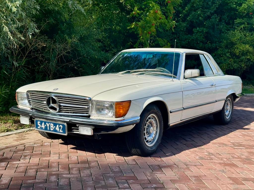 Mercedes-Benz 350 SLC 1976 - ZEER NETTE STAAT, Wit, Leder, Handgeschakeld, SLC