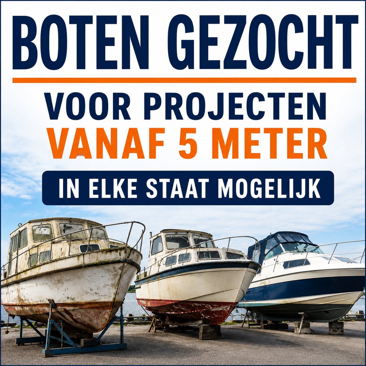 GRATIS BOOT GEZOCHT, Watersport en Boten, Bootonderdelen, Zo goed als nieuw, Ophalen
