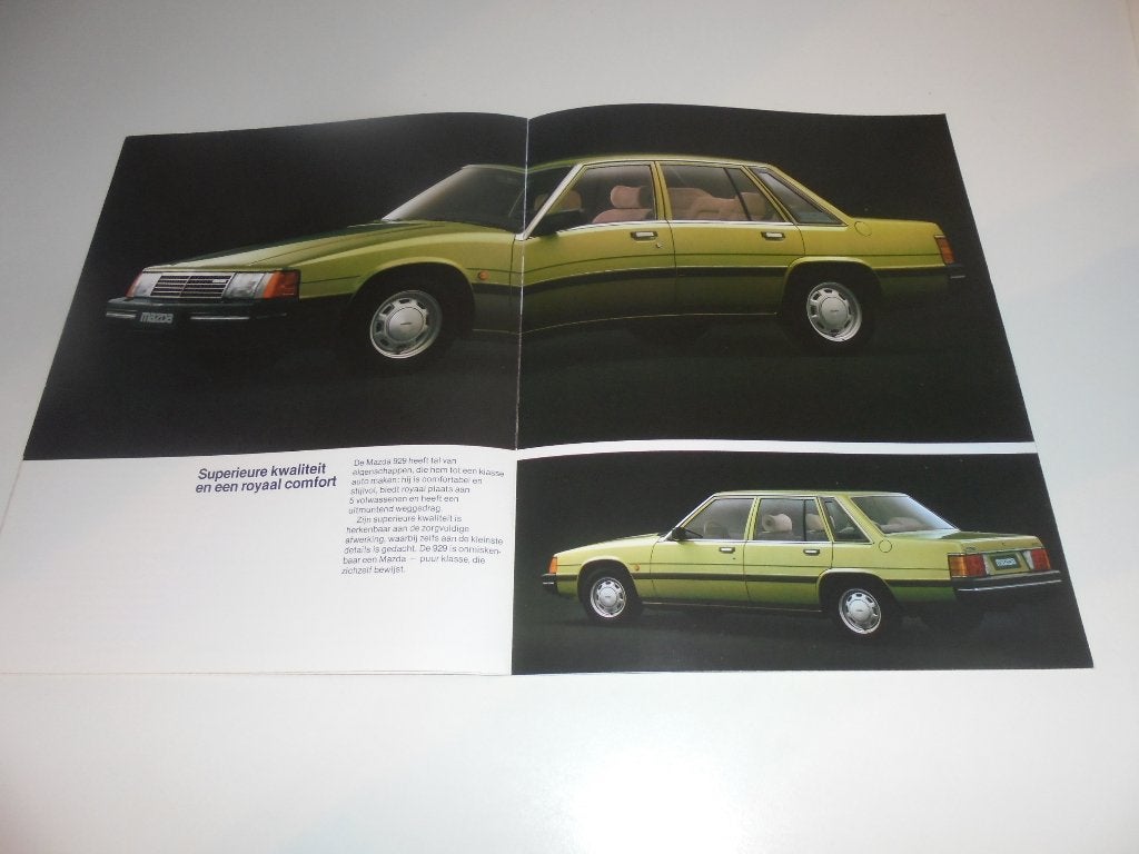 brochure Mazda 929 Sedan  1983, Ophalen of Verzenden, Gelezen, Mazda