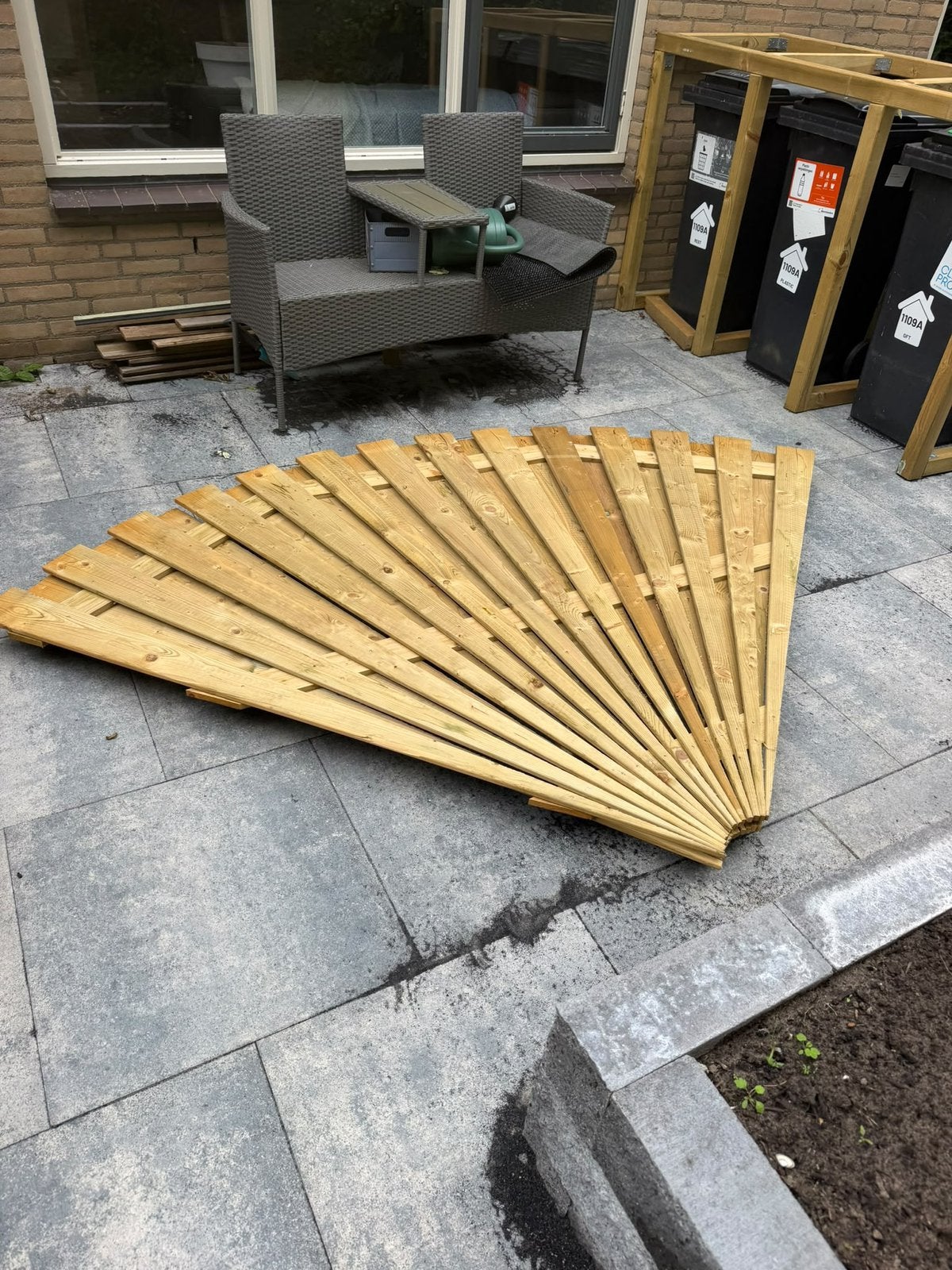 Windscherm, Ophalen, 1 tot 2 meter, Minder dan 3 meter, Zo goed als nieuw