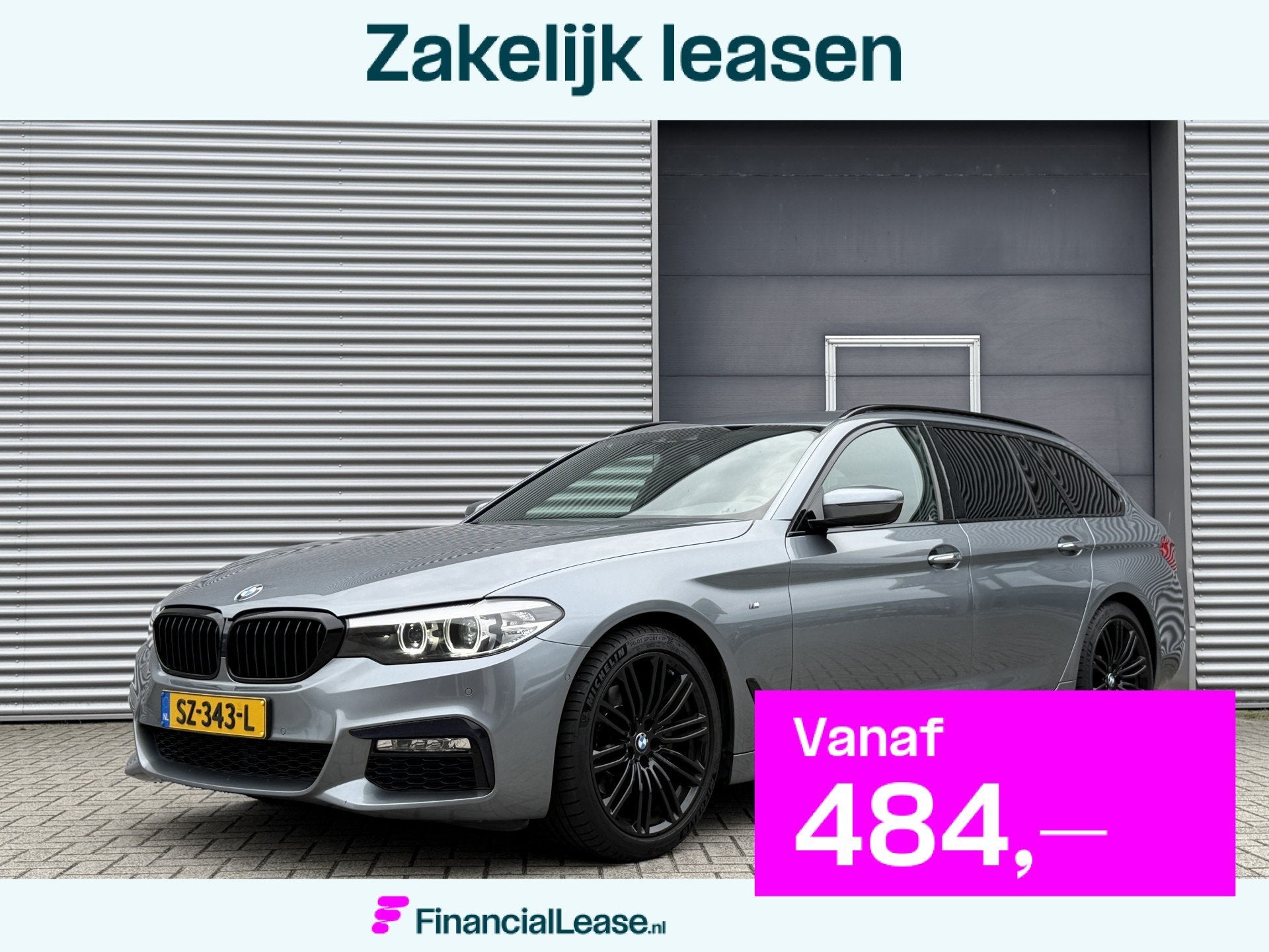BMW 5 Serie Touring 520d High Executive Aut. I M-Pakket I Na, Automaat, Dealer onderhouden, Achterwielaandrijving, Leder en Stof