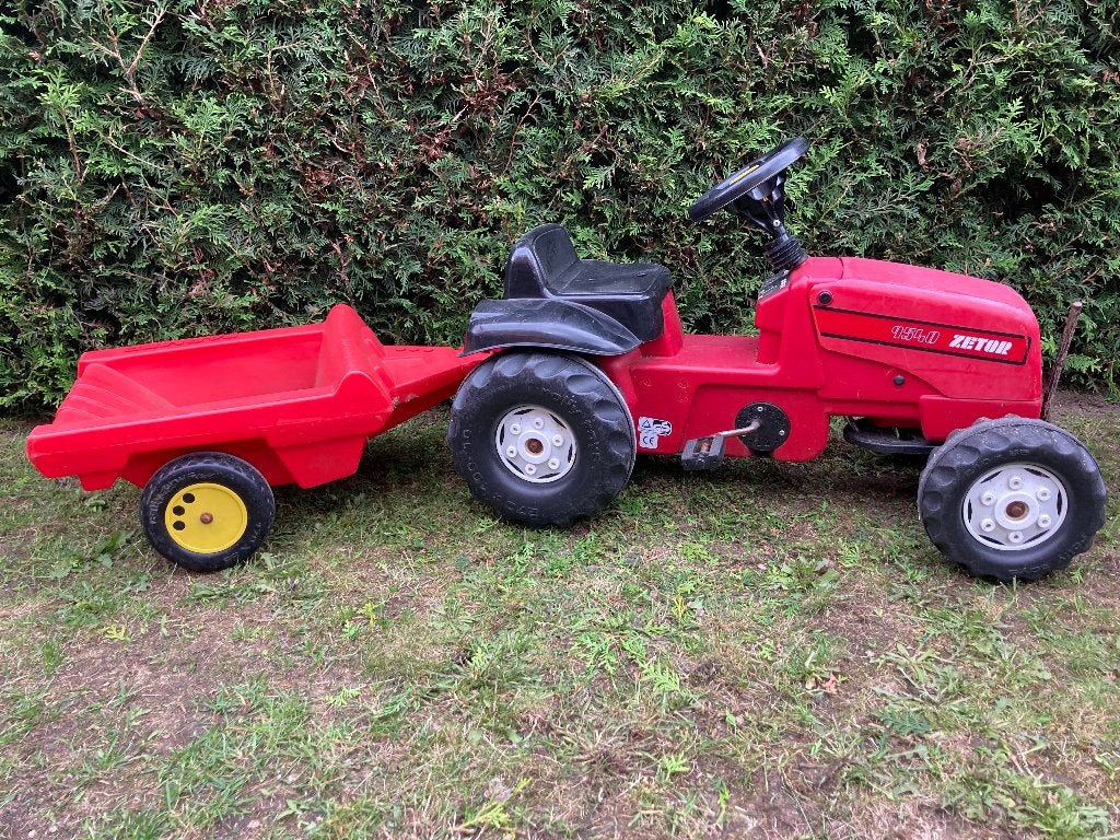 Traptractor met stevige kar, Kinderen en Baby's, Speelgoed | Buiten | Voertuigen en Loopfietsen, Ophalen, Gebruikt