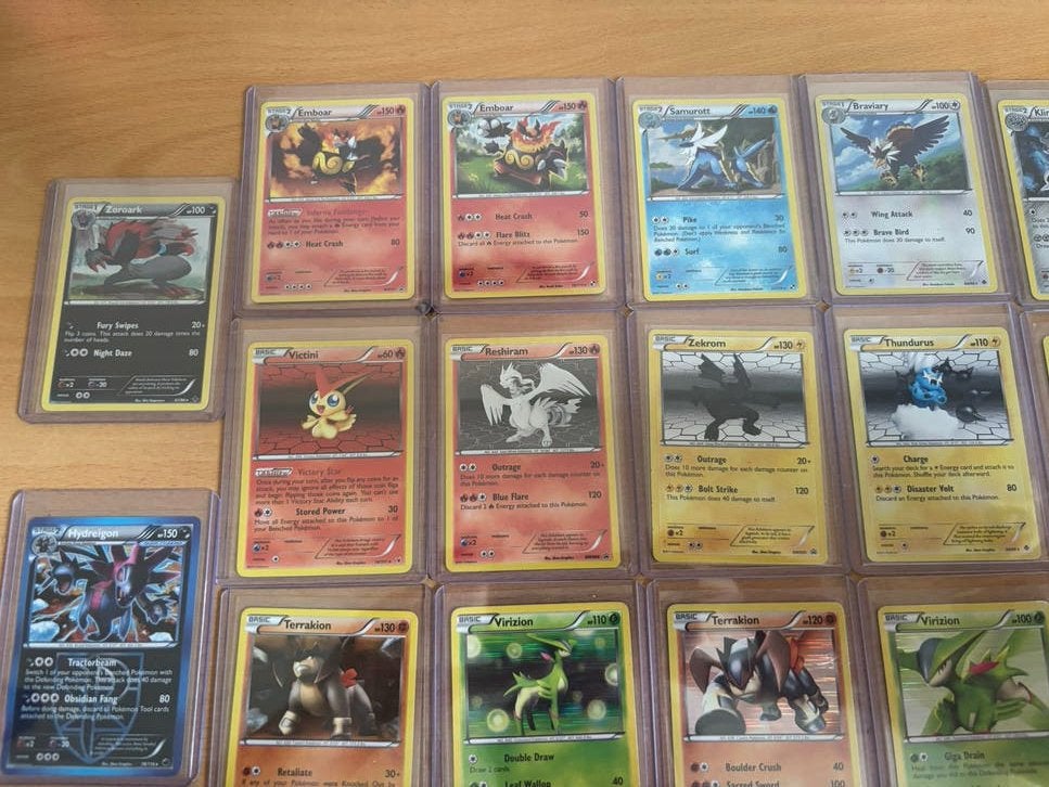 Vintage Pokémon Black & White Base Holo’s Collectie, Ophalen of Verzenden, Gebruikt, Meerdere kaarten, Foil