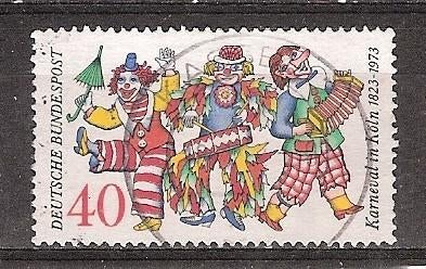 Duitsland Bund, Karnaval van Keulen, 1972., Ophalen of Verzenden, BRD, Gestempeld