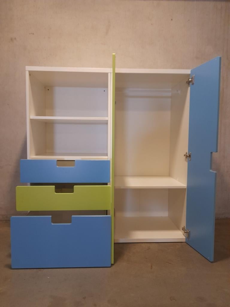Te koop ikea stuva / smastad kledingkast  129x120x50cm, Kinderen en Baby's, Kinderkamer | Commodes en Kasten, Ophalen, Gebruikt