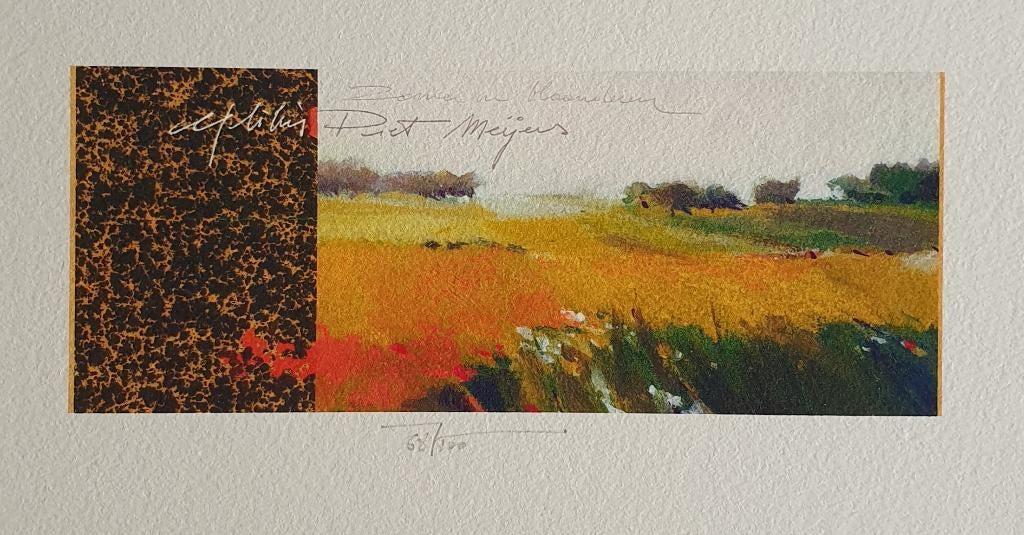 Exlibris / Ex libris M. Baeyens, bloemenvelden, Antiek en Kunst, Verzenden