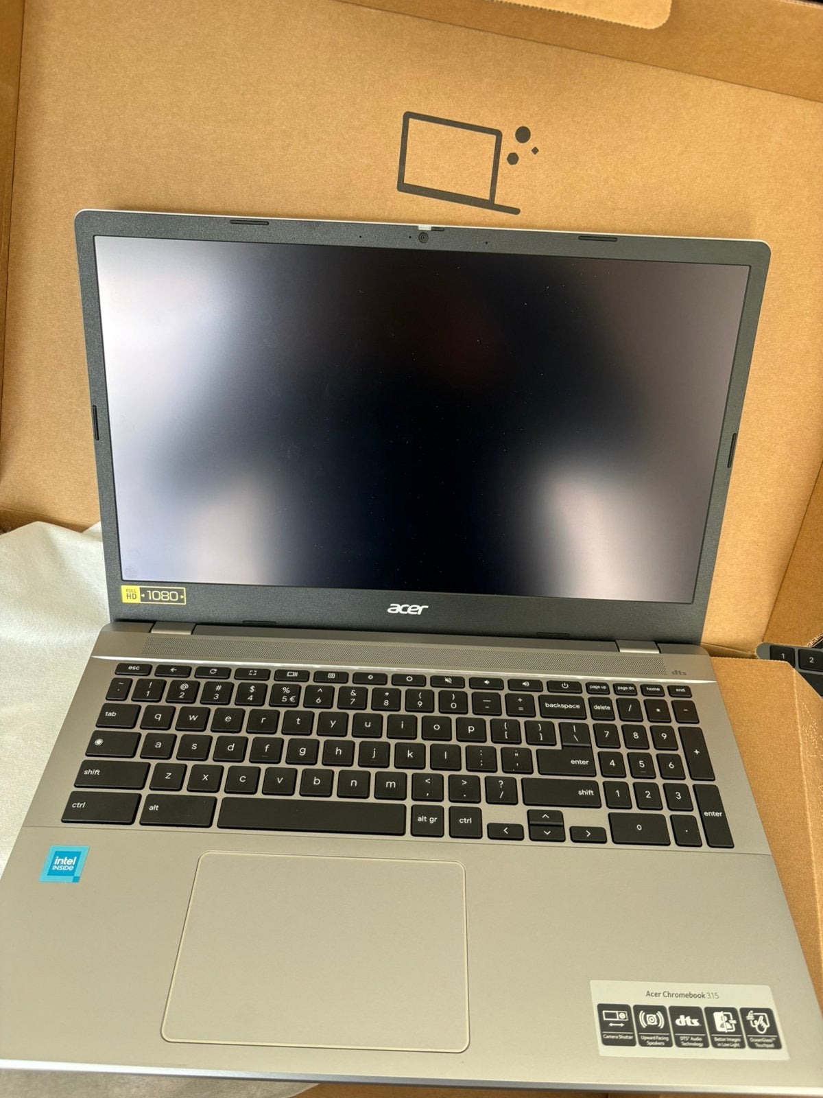 ACER Chromebook CB315-5HT-C53Q - Nieuwstaat, enkel geopend, 14 inch, 4 GB of minder, Touchscreen, Nieuw