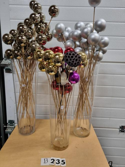 B235 kerstballen op stok decoratie, Diversen, Kerst, Ophalen of Verzenden, 'T Olde Gre-j, Info@toldegrej.nl, Endepoelstraat 20f Didam