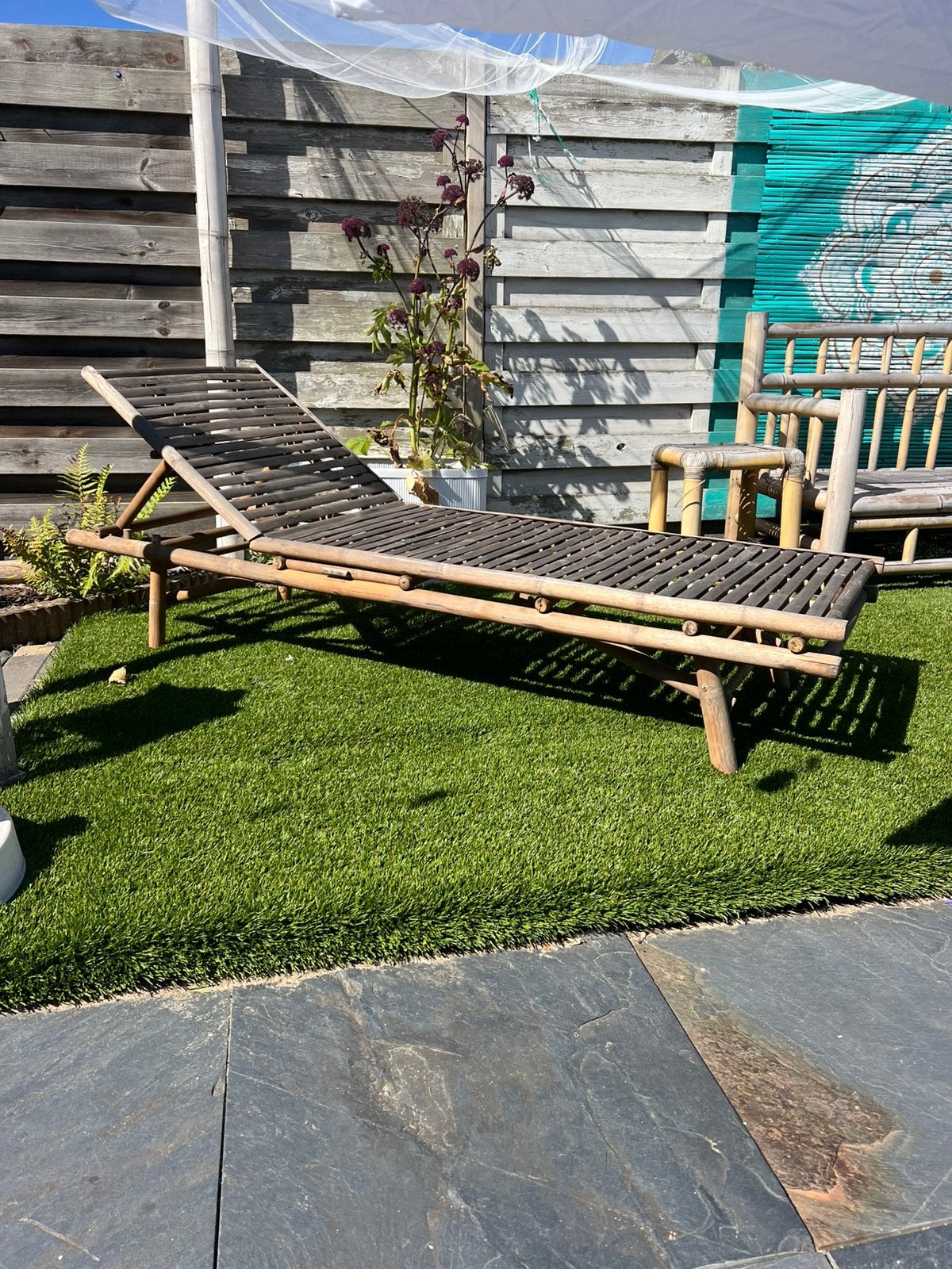 Bamboe Ligbed, Tuin en Terras, Ophalen, Zo goed als nieuw, Overige materialen