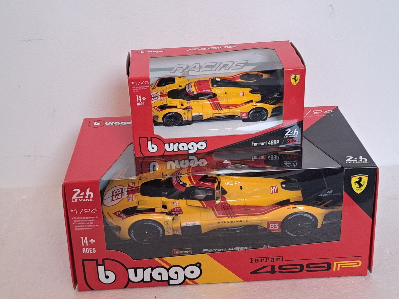 Ferrari 499P Winnaar 24h Le Mans Kubica 1/24 NIEUW, Ophalen of Verzenden, Nieuw, Auto, Bburago