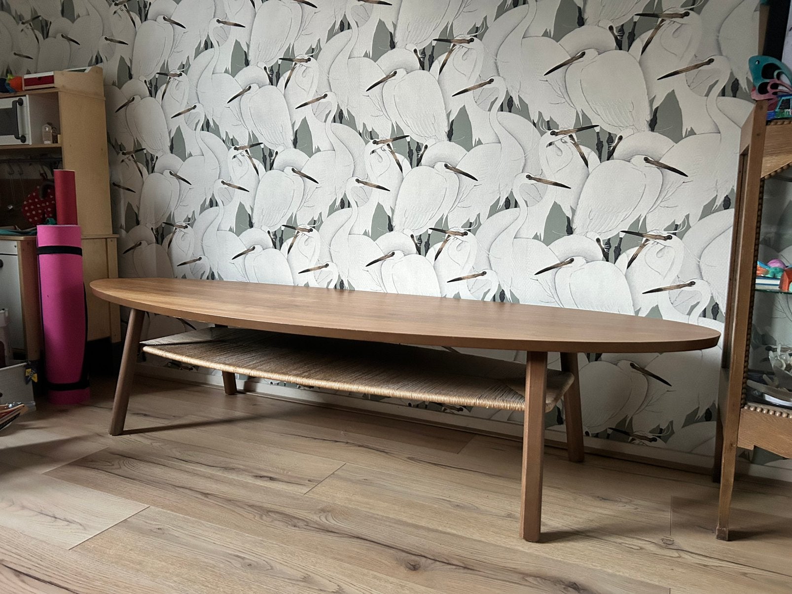 Ikea Stockholm salontafel. 180x59, Ophalen, 75 m² of meer, Bruin, Scandinavisch