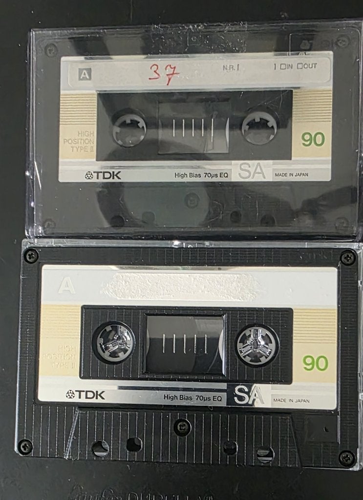 2 TDK SA90 Cr02/High cassettes, Gebruikt, 2 t/m 25 bandjes, Ophalen of Verzenden, Pop