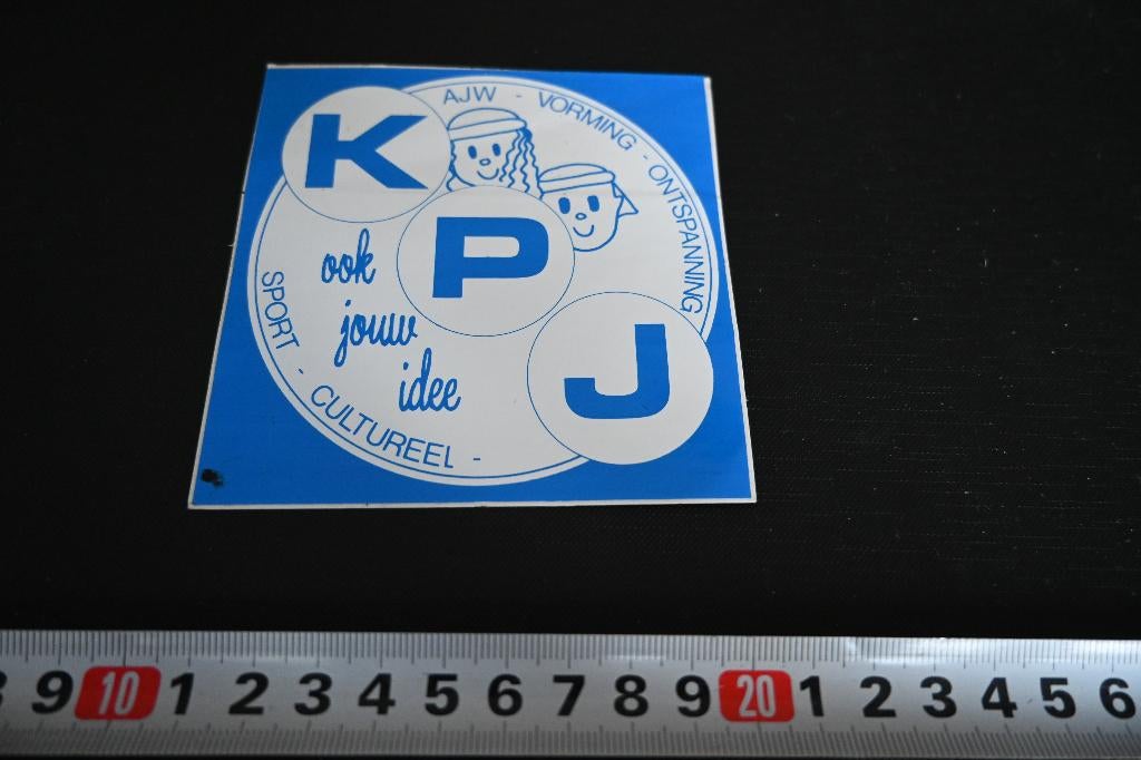 sticker KPJ ook jouw idee AJW Vorming Ontspanning Sport Cul, Ophalen, Zo goed als nieuw