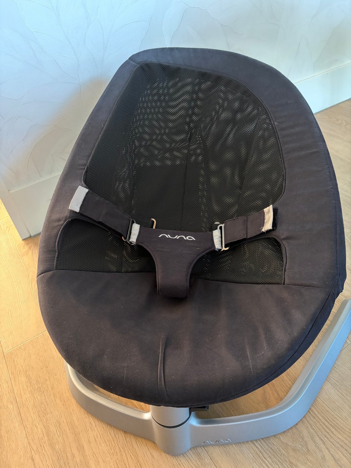 Nuna Leaf Wipstoel - Zwart, Kinderen en Baby's, Gebruikt, Wipstoel, Met gordel(s) of riempje(s), Ophalen