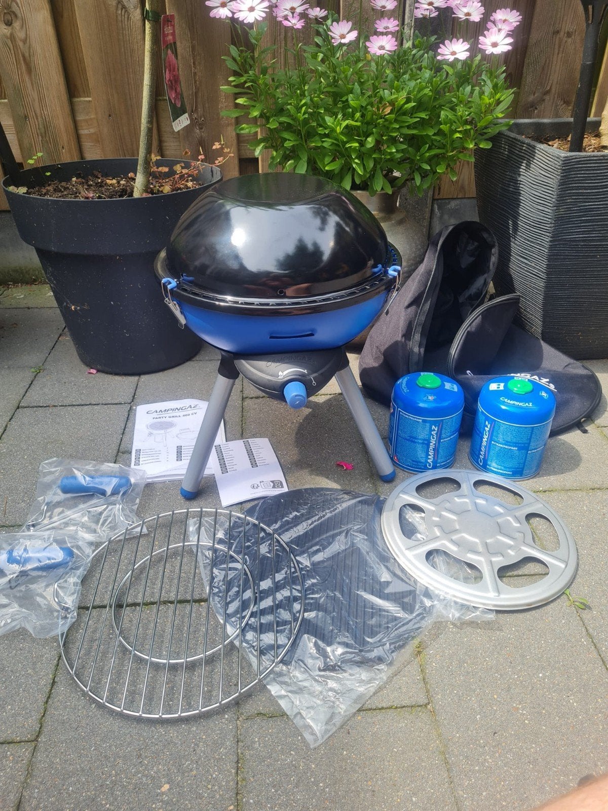 Campingaz Party Grill 400 CV zgan, Ophalen, Zo goed als nieuw, Campingaz
