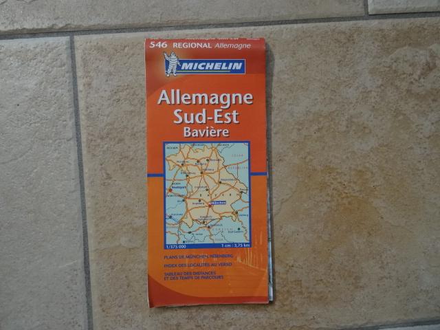 michelin wegenkaart 546 Duitsland zuidoost, Beieren, Ophalen of Verzenden, Duitsland, 1800 tot 2000, Landkaart