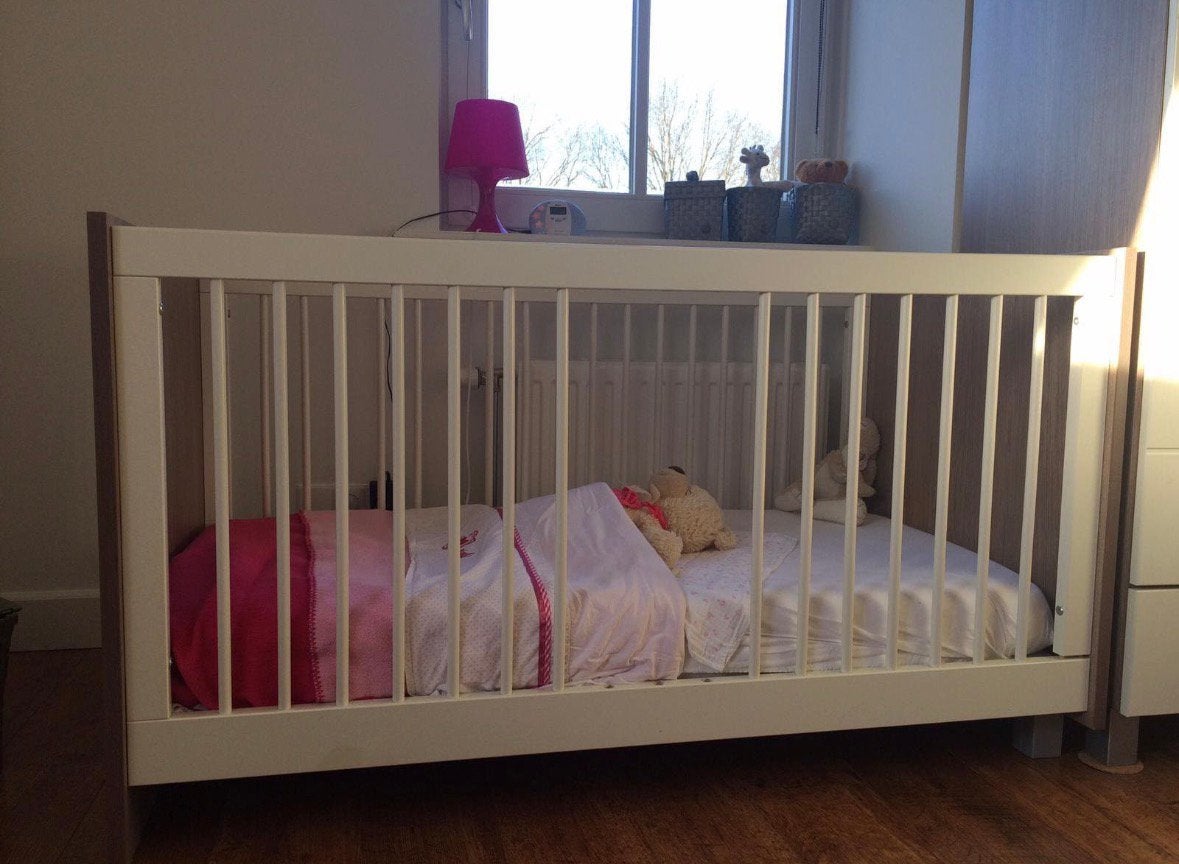 Kinderbed mee groei 70 bij 140, Ophalen, 140 tot 160 cm, 70 tot 85 cm