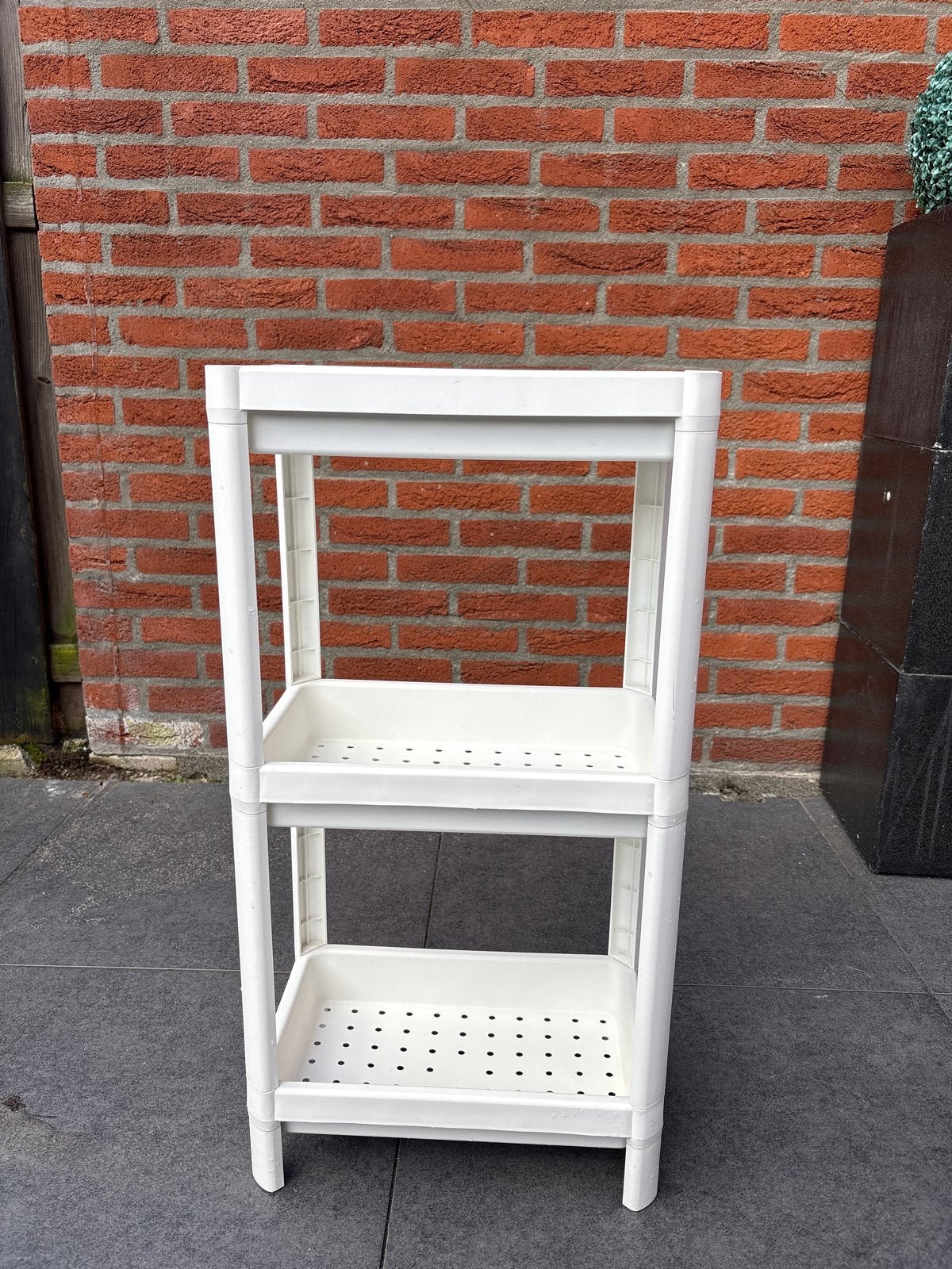 Handig wit kunststof rekje met 3 etages, Ophalen, Gebruikt