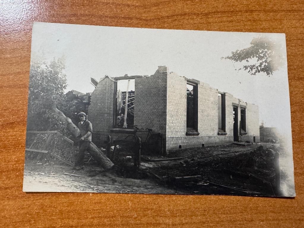 fotokaart stormramp Borculo 1925, Verzenden, 1920 tot 1940, Ongelopen, Gelderland