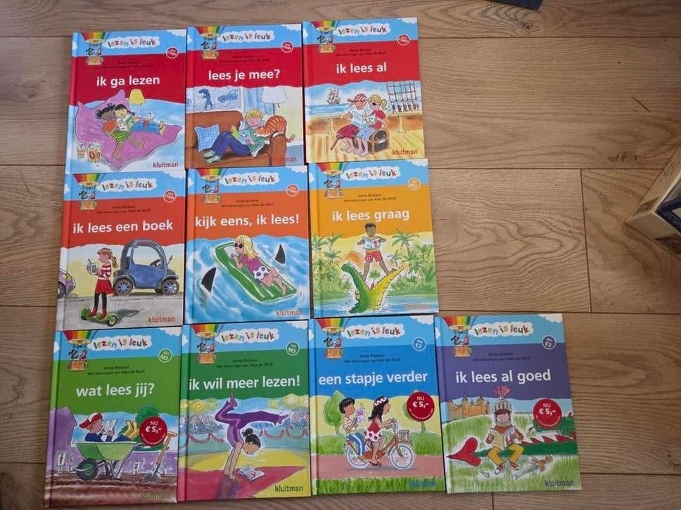 Hele serie Lezen is leuk! 10 st! Anne Blokker - Ik ga lezen, Non-fictie, Ophalen of Verzenden, Zo goed als nieuw, Anne Blokker