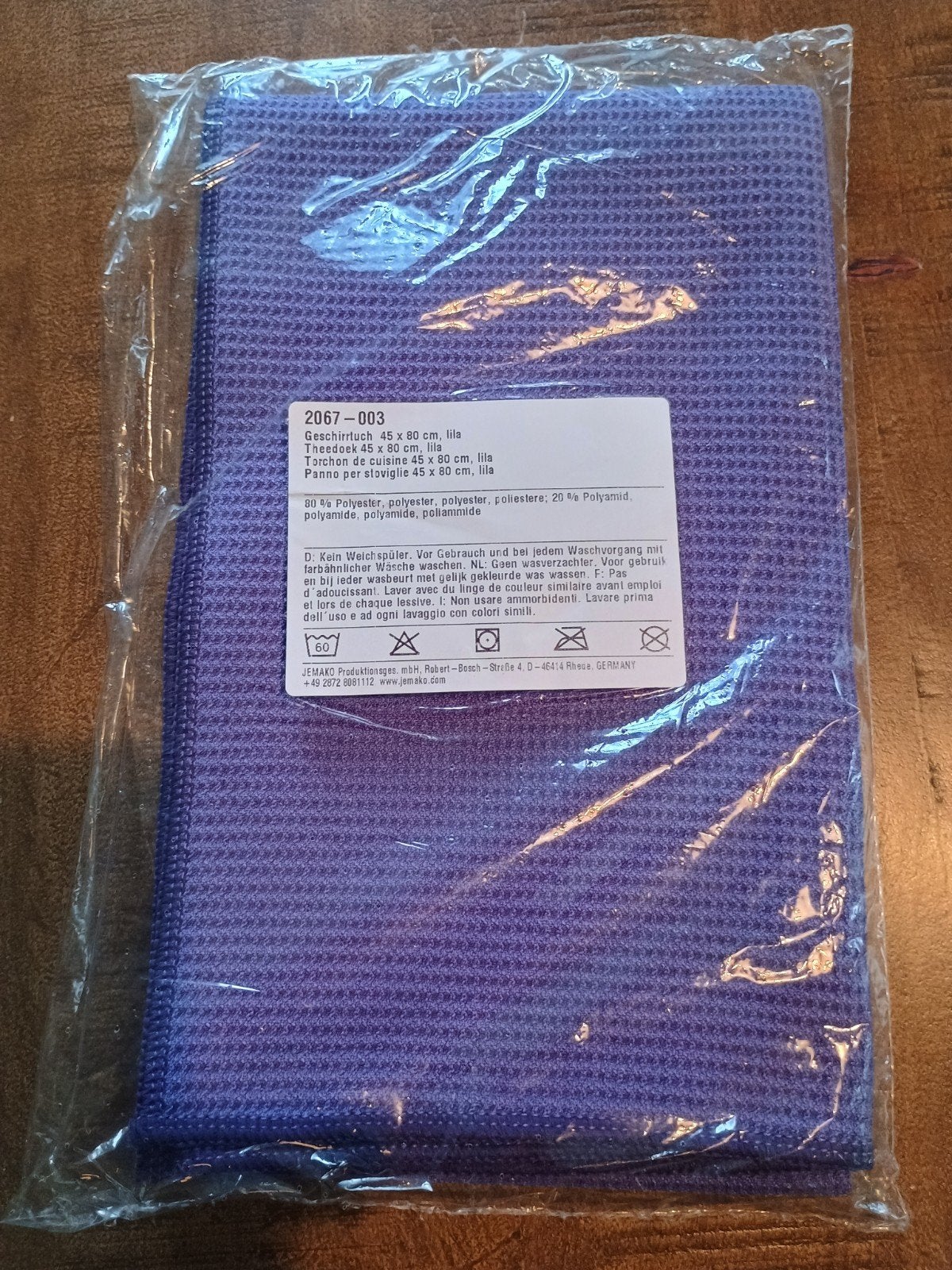 Nieuw Jemako Theedoek Lila 45x80 cm, Ophalen of Verzenden, Nieuw