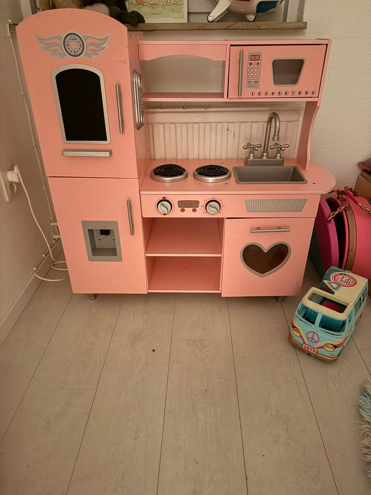 Lief roze speelkeukentje - Zo goed als nieuw, Ophalen, Zo goed als nieuw, Meisje