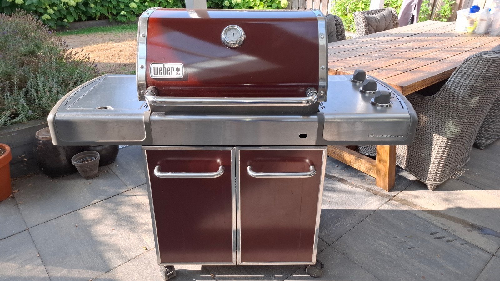 Weber Genesis Limited Edition BBQ - Inclusief gasfles, Tuin en Terras, Buitenkeukens, Ophalen, Gebruikt, Gas, Weber (BBQ)
