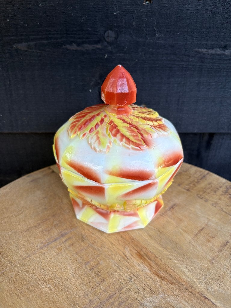 Art-Deco bonbonnière met deksel., Ophalen of Verzenden