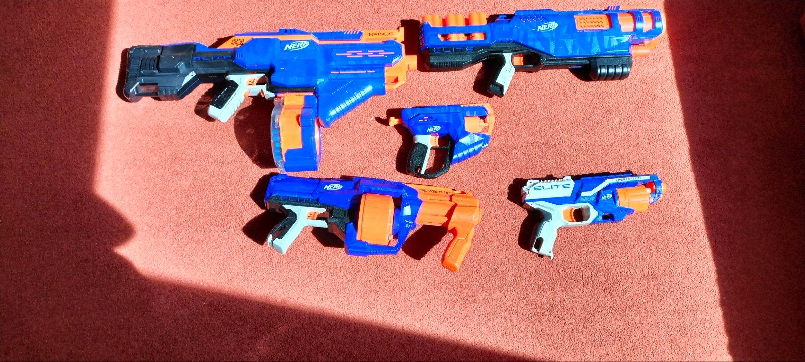 Grote Nerf Blaster Collectie met 46 Pijlen, Ophalen of Verzenden, Gebruikt