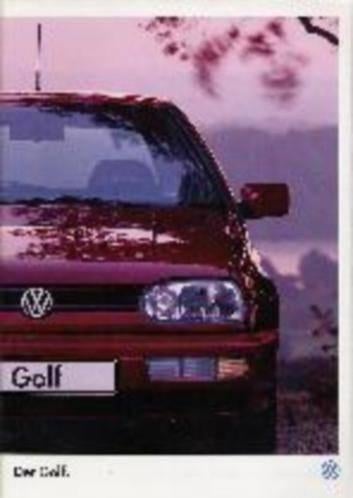 Volkswagen VW Golf 3 of Variant brochure/auto folder 92 - 99, Ophalen, Zo goed als nieuw, Volkswagen