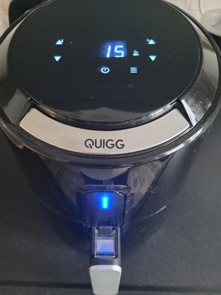 Nieuwe Quigg Digitale Heteluchtfriteuse Airfryer, Ophalen of Verzenden, Nieuw, Airfryer