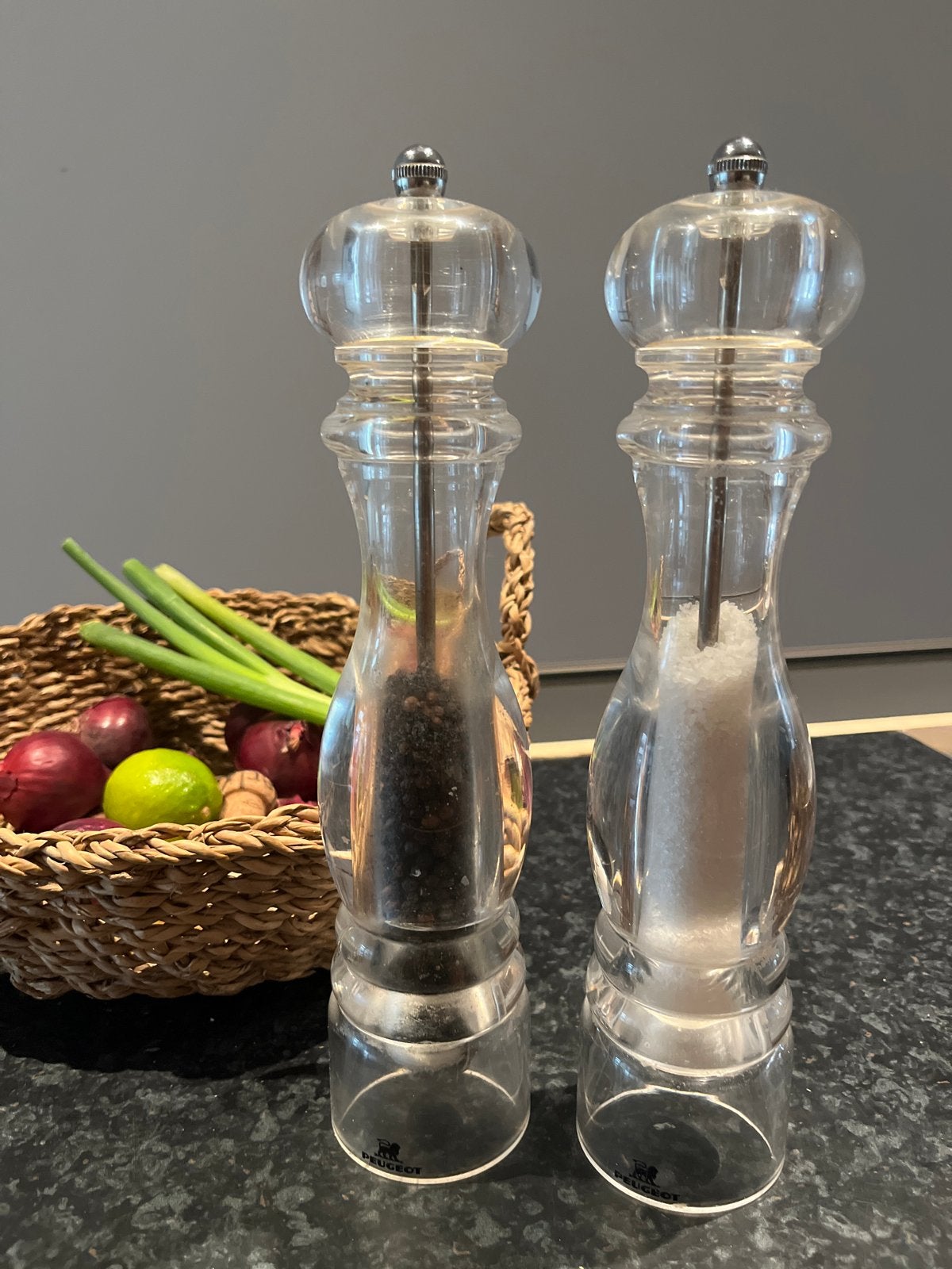 Peugeot peper- en zoutmolen set hoogte 30, Huis en Inrichting, Keuken | Keukenbenodigdheden, Ophalen, Kunststof, Overige merken