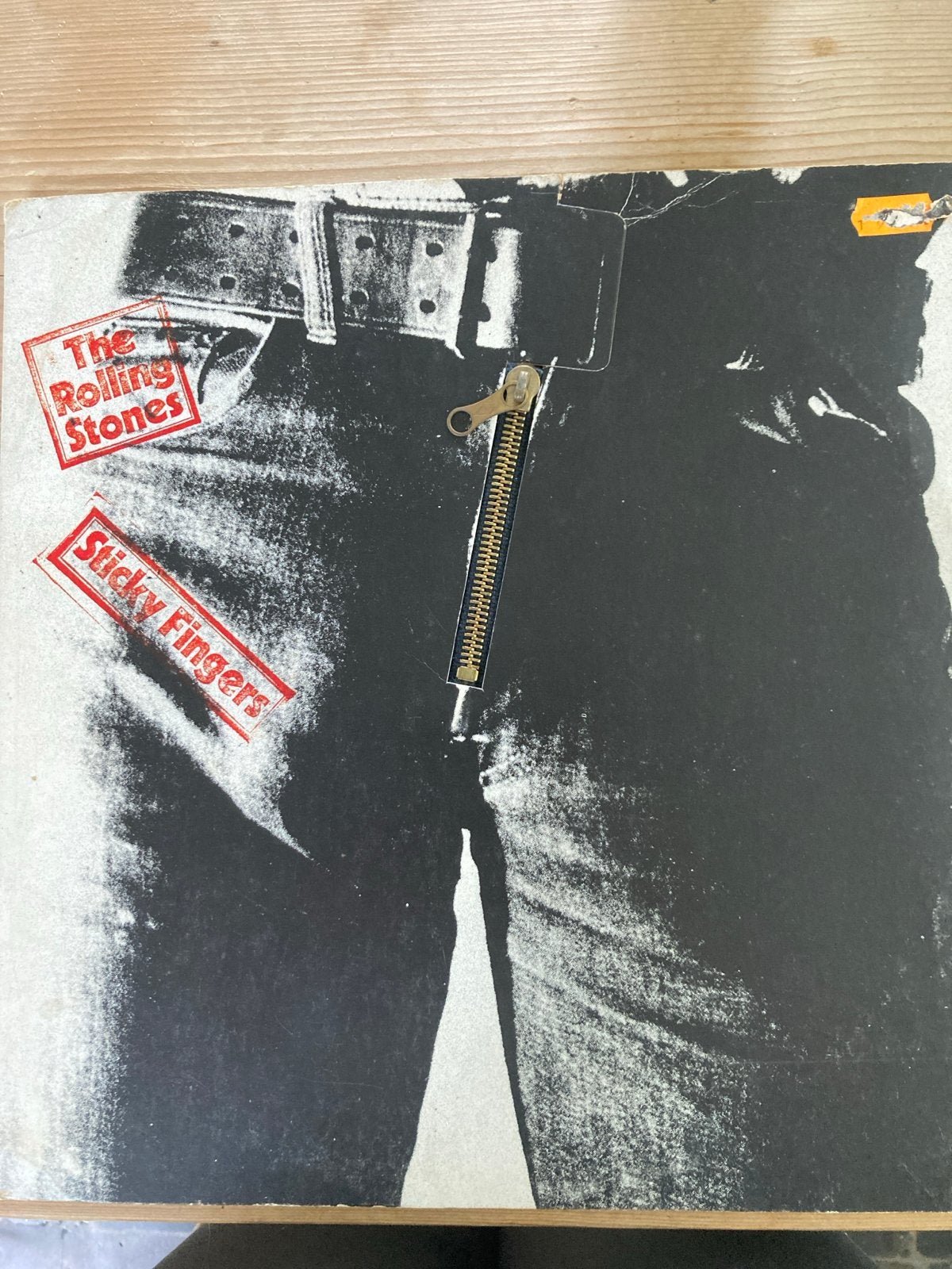 The Rolling Stones - Sticky Fingers LP (1971), Ophalen, LP, Rock, Gebruikt