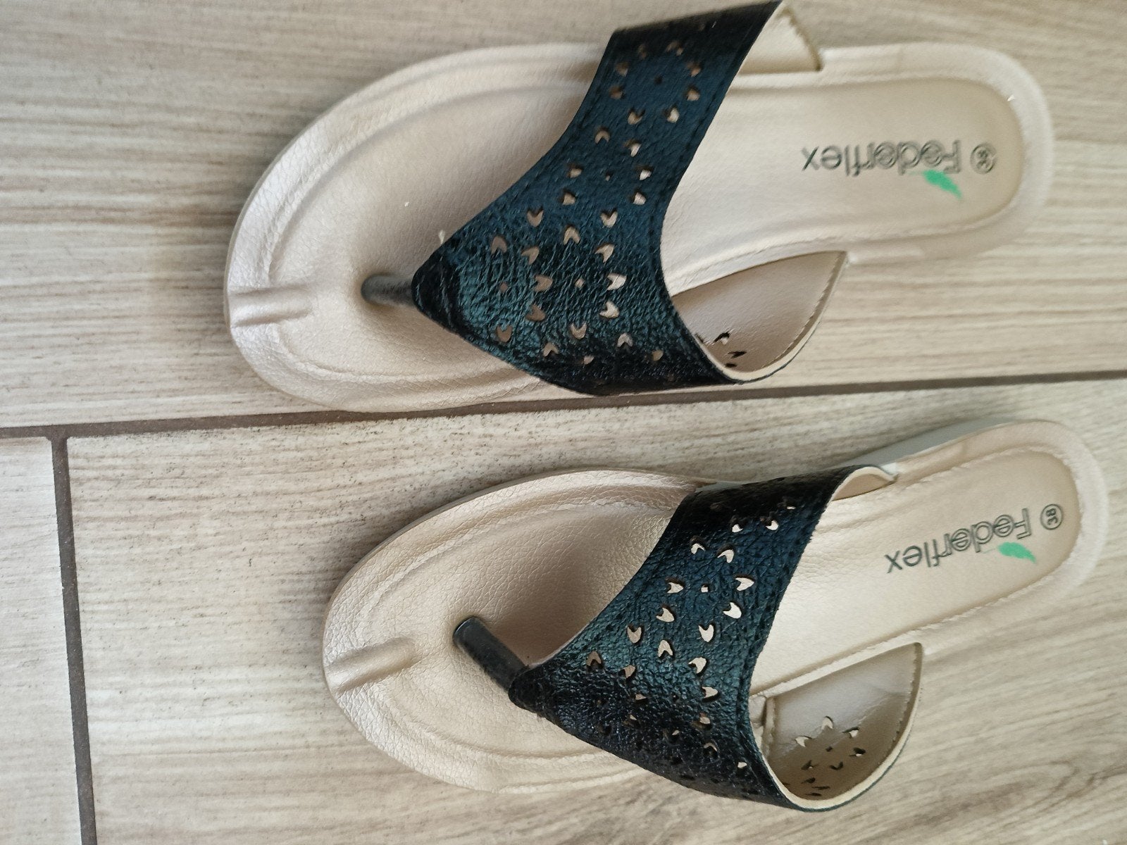 Federflex slippers maat 38, Slippers, Zwart, Ophalen of Verzenden, Zo goed als nieuw